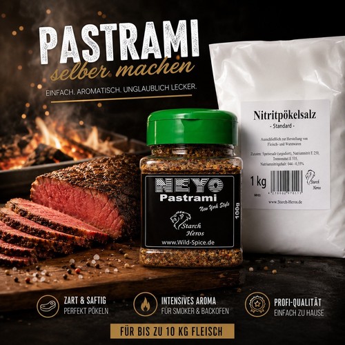 Pastrami set pökelsalz - pastrami, set/