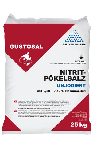 Pökelsalz 4 nitrit - 0,3-0,4%,