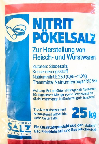 Pökelsalz - 25, kg